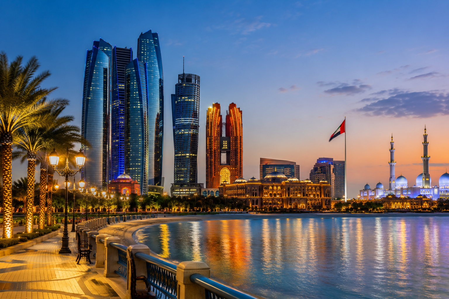 Abu Dhabi skyline, UAE